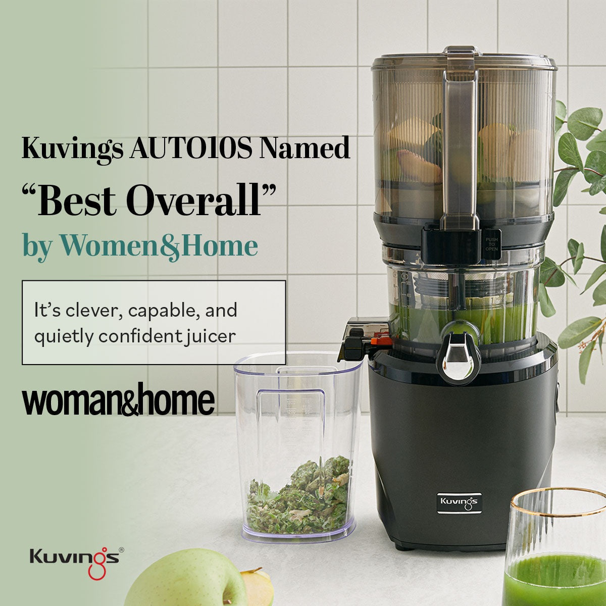 woman&home Names Kuvings AUTO10S Best Juicer Overall